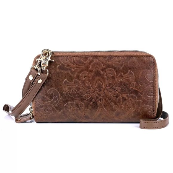 Julia Buxton Handbags - Julia Buxton Tooled Leather RFID-Blocking Ultimate Organizer Wallet